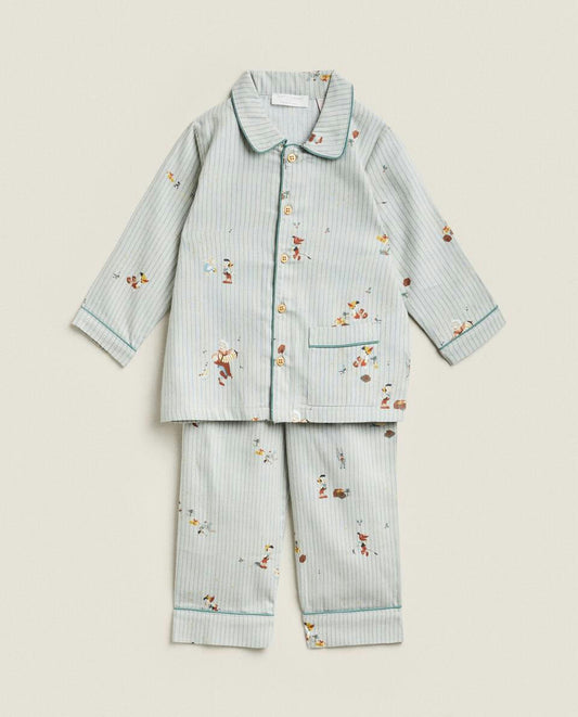 CHILDREN FLANNEL CHRISTMAS PINOCCHIO  DISNEY SET OF PYJAMAS